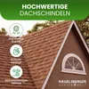 Bitumen Dachschindeln 2 m² rechteckig Schindeln Farbe: Rot Produktbild-Vorschau 2