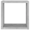 vidaXL Étagères en cube 2 pcs. Gris béton 30x15x30 cm Voir les images du produit 9