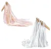 20 Stück Wedding Wands, 30cm Weiß und Rosa Luftschlangen Produktbild-Vorschau 1