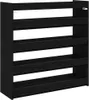 vidaXL Stojan na topánky čierny 80x25x81 cm materiál na Náhľad obrázku produktu 6