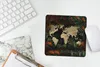 MuchoWow® Mauspad Mousepad Weltkarte - Retro - Blumen 20x20 Produktbild-Vorschau 5