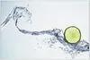 Wallario Wandbild Limettenscheibe in spritzigem Wasser, Produktbild-Vorschau 1