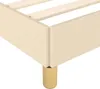 vidaXL Bettgestell ohne Matratze Creme 140x200 cm Stoff Produktbild-Vorschau 7