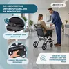 Mobiclinic Skladací transportný invalidný vozík s Náhľad obrázku produktu 3