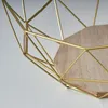 Korb Metall Gold 26x12cm Modern Holz Schüssel Schale Deko Produktbild-Vorschau 6