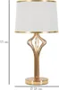Tischlampe Lampada 28 x 53 x 28 cm Metall Plastik Gold Weiß Produktbild-Vorschau 6