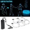 5*1m EL Kabel Neon Lichtschnur Leuchtschnur LED Licht Produktbild-Vorschau 2