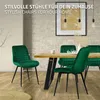 Set di 2 sedie da pranzo ML-Design, verde scuro, seduta in Anteprima dell’immagine prodotto 5