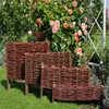 Weidenzaun Beeteinfassung Weide Beet Palisade Zaun Beet Produktbild-Vorschau 1