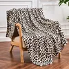 Přikrývka s leopardím vzorem v krémové barvě, 127 x 152,4 Náhled obrázku produktu 1