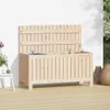 vidaXL Gartentruhe 108x42,5x54 cm Massivholz Kiefer Produktbild-Vorschau 2