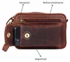 Leder Handgelenktasche Reise Handtasche kleine Produktbild-Vorschau 4