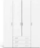 Dmora Guardaroba Grande Amoruccio 49.5x200.4h cm Bianco, Anteprima dell’immagine prodotto 6