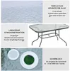 Outsunny Tuintafel, Balkontafel, Bijzetter met parasolgat, Productafbeelding-voorbeeld 4