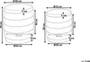 BELIANI Pouf 2er Set Senfgelb Samtstoff Gesteppt Rund mit Produktbild-Vorschau 3