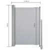 vidaXL Tenda laterale estensibile 120x300 cm Grigio Anteprima dell’immagine prodotto 17