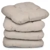 Beautissu Set di 4 cuscini per seduta Lisa Taupe, 40x40x8 Anteprima dell’immagine prodotto 1