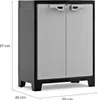 Keter Armadio basso Titan nero e grigio 100 cm Anteprima dell’immagine prodotto 3