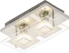 LED Wand- & Deckenleuchte TELL mit Glas Chrom glänzend 2flg Produktbild-Vorschau 1