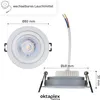 3er Set Oktaplex Einbaustrahler rund Alu inkl. LED Modul Produktbild-Vorschau 5