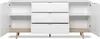 Sideboard Göteborg in weiß matt mit Sonoma Eiche massiv Produktbild-Vorschau 12