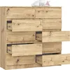 Komoda AKORD K120 Dąb Artisan 120 cm 10 szuflad kolor Dąb Podgląd zdjęcia produktu 2
