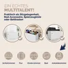 CASARIA® Sitzbank mit Stauraum Faltbar Weiß 80x40x40cm Produktbild-Vorschau 5