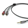 3,5mm Klinkenstecker - 2x RCA Cinch Stecker Kabel - 2m Produktbild-Vorschau 2
