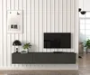 Hängendes TV Lowboard Damla mit 3 Türen, modernes Design, Produktbild-Vorschau 2