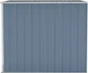 vidaXL Abri de jardin Gris 118x194x178 cm Acier galvanisé Voir les images du produit 4