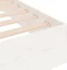 vidaXL Massivholzbett Weiß 90x200 cm Produktbild-Vorschau 7