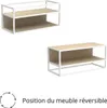 Set di 2 mensole da parete MALYA in legno e metallo bianco Anteprima dell’immagine prodotto 4