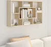 Scaffale a parete rovere Sonoma 85x16x52,5 cm materiale a Anteprima dell’immagine prodotto 2