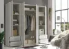 Kleiderschrank Valencia - 206x60x195cm - 4 Türen und 4 Produktbild-Vorschau 4