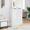 vidaXL Schuhschrank Hochglanz-Weiß 59x35x100,5 cm Produktbild-Vorschau 3