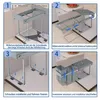 UISEBRT Trieuse de déchets encastrable Système de tri des Voir les images du produit 9