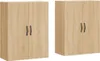 vidaXL Wandschränke 2 Stk. Sonoma-Eiche Holzwerkstoff Produktbild-Vorschau 2