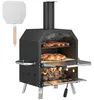 Outsunny Outdoor Pizzaofen Holzbefeuerter Pizza Ofen Produktbild-Vorschau 1