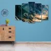 5-teiliges leinwandbild turbulente wellen 150x100 cm Feeby Produktbild-Vorschau 3