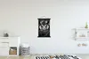 MuchoWow® Textilposter Vogel - Eule - Porträt - Schwarz - Produktbild-Vorschau 2