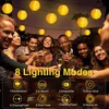 Solar Lichterkette Lampions Außen, 5M 20LEDs Laternen mit Produktbild-Vorschau 6