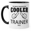So sieht ein richtig ein richtig cooler Trainer aus Tasse Produktbild-Vorschau 2