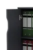 A close-up view of an open cabinet door revealing shelves filled with binders. Náhled obrázku produktu