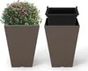 GOPLUS 2er Set Blumenkübel, Pflanzkübel aus Kunststoff mit Produktbild-Vorschau 1