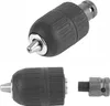 A product image showing two drill chucks and an adapter on a white background. Produktbild-Vorschau