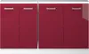 Dachschrägenschrank-Set Vicco Rion Rot Hochglanz 2er Set, Produktbild-Vorschau 5