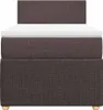 vidaXL Boxspringbett mit Matratze Dunkelbraun 100x200 cm Produktbild-Vorschau 4