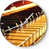 Wanduhr - Rund - Glasuhr - Klavier Musik Konzert - 40x40cm Produktbild-Vorschau 1