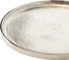 Deko-Tablett - Ø 27 cm - Silbergrau - Aluminium Produktbild-Vorschau 3