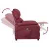 vidaXL Fauteuil relax électrique vin rouge tissu Voir les images du produit 7